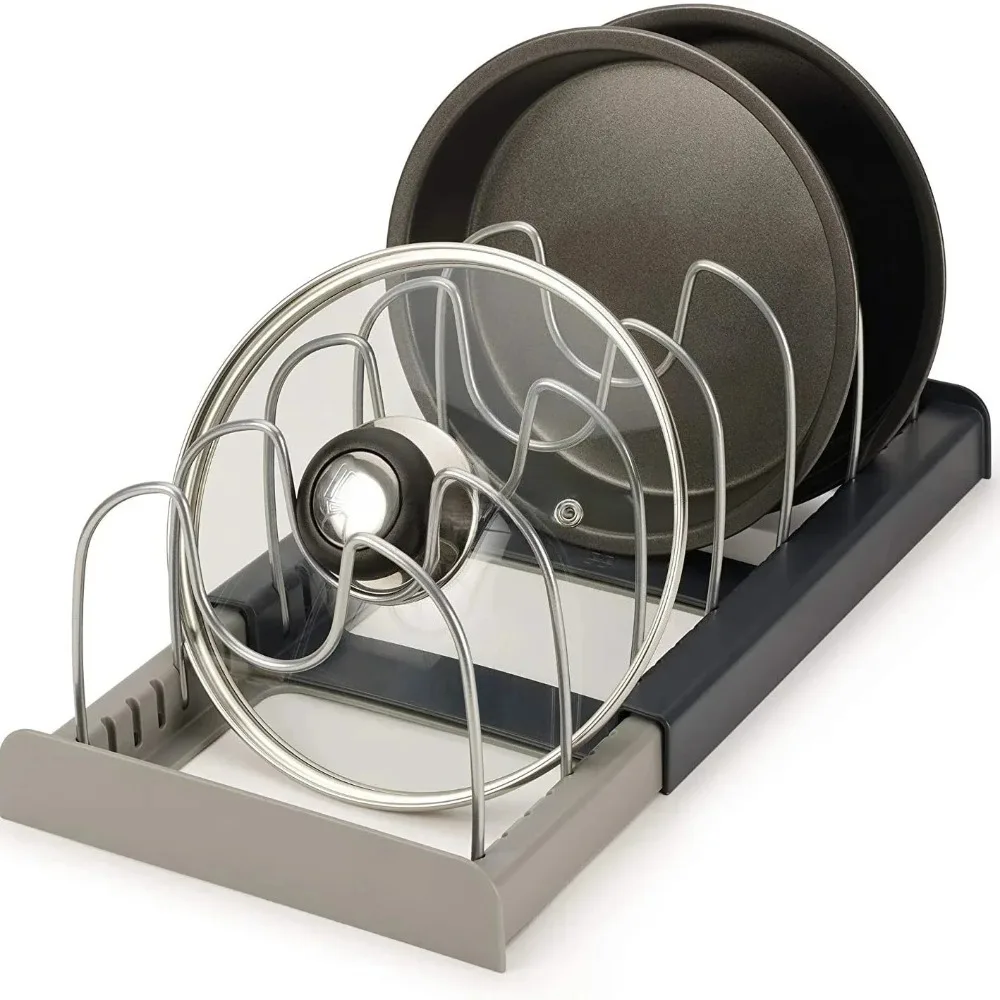 Kitchen Appliances Cabinet - 2026 7-Grid Retractable Pot Rack Space