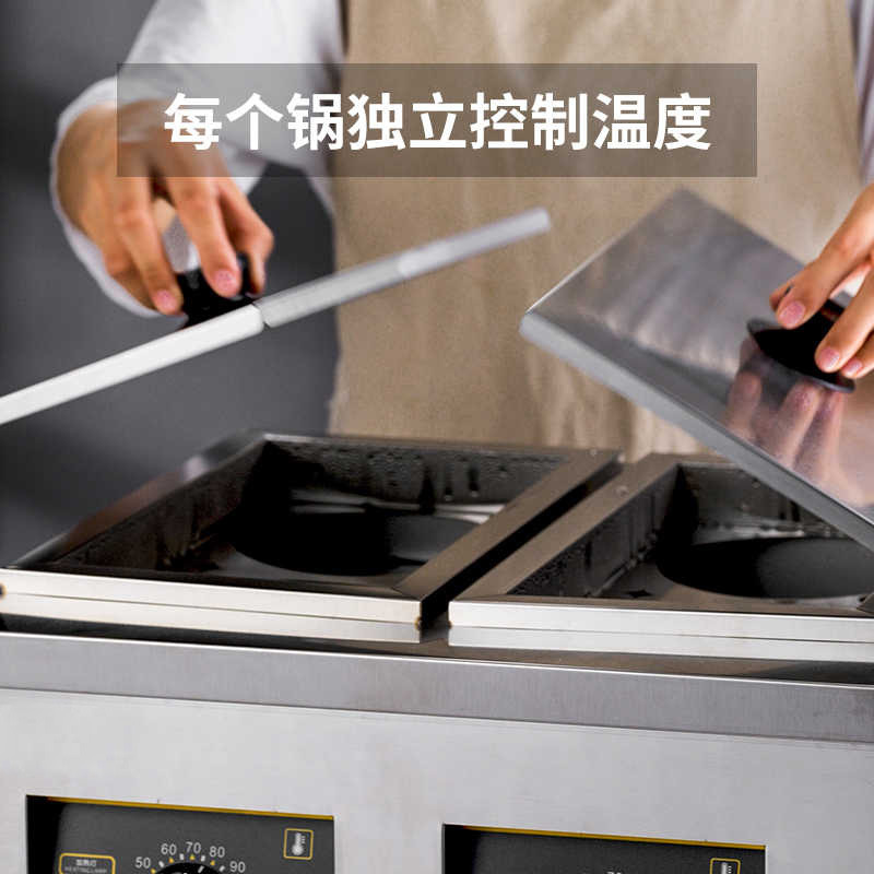 Commercial double-head four-he - Induction Cooker recension och pris