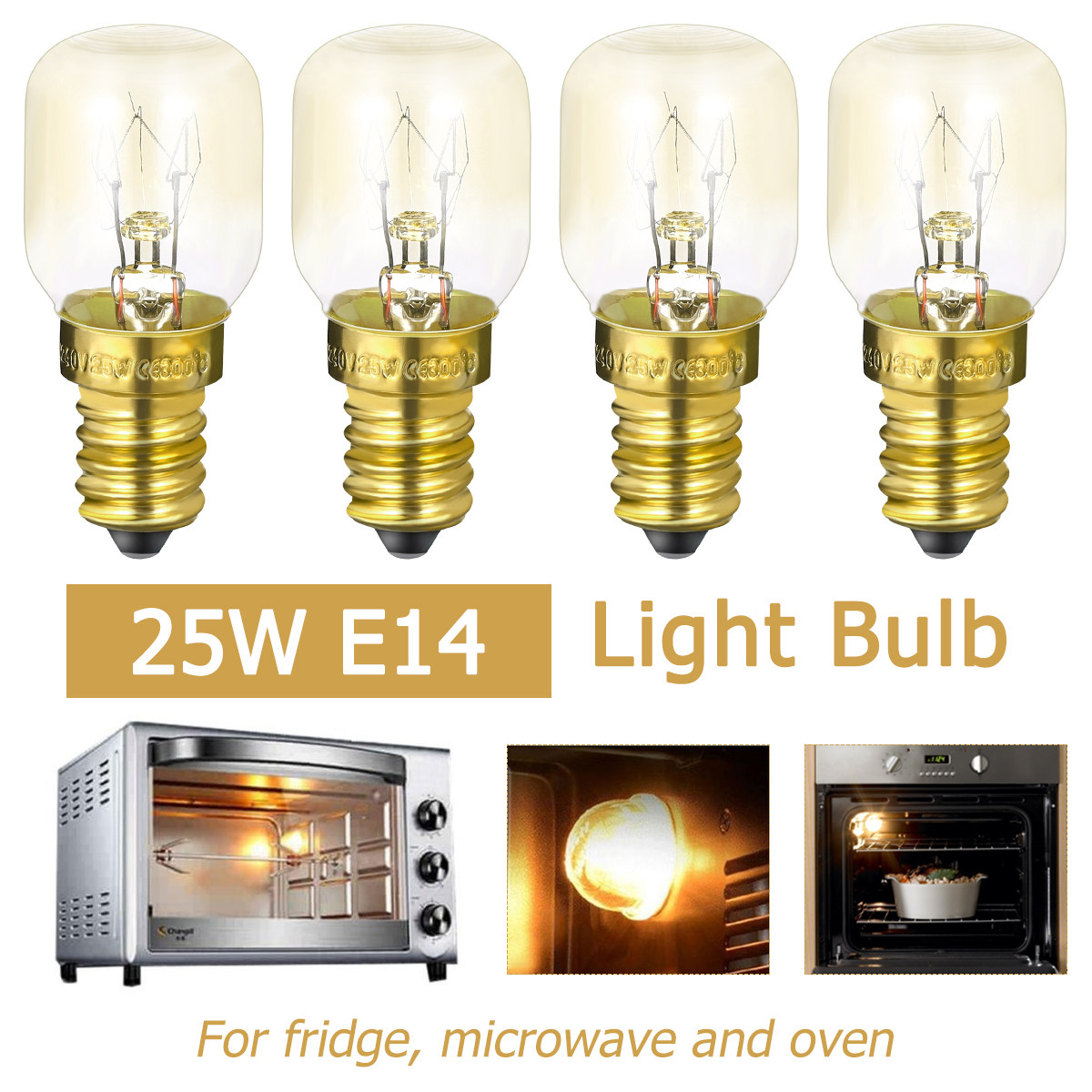 4Pcs E14 Oven Microwave Bulb S - Microwave Oven recension och pris