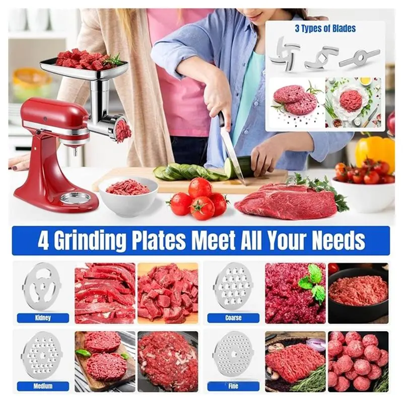 Stainless Steel Grinder Attach - Stand Mixer recension och pris