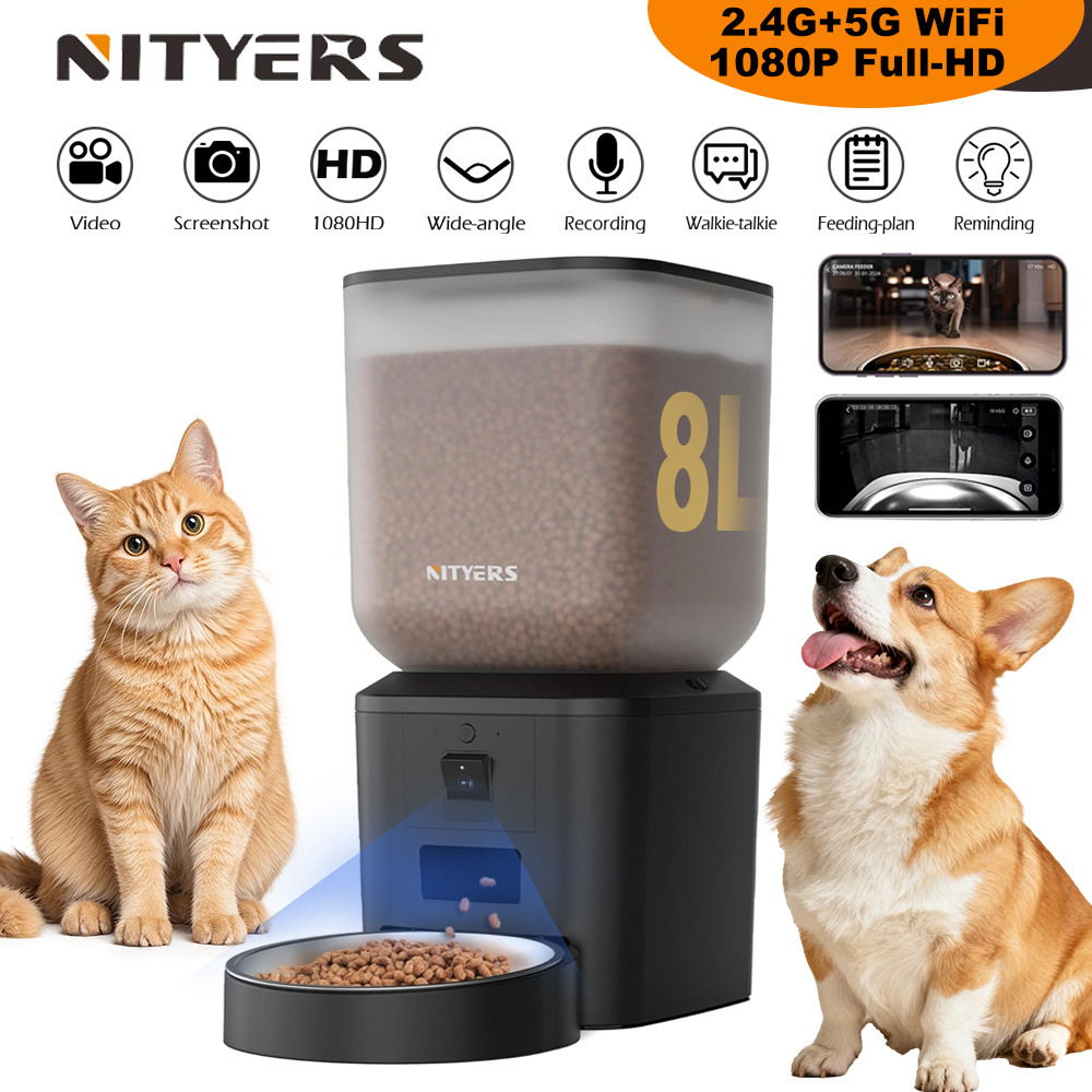 Nityers 8L Automatic Cat Feede - Kitchen Appliances Video recension och pris