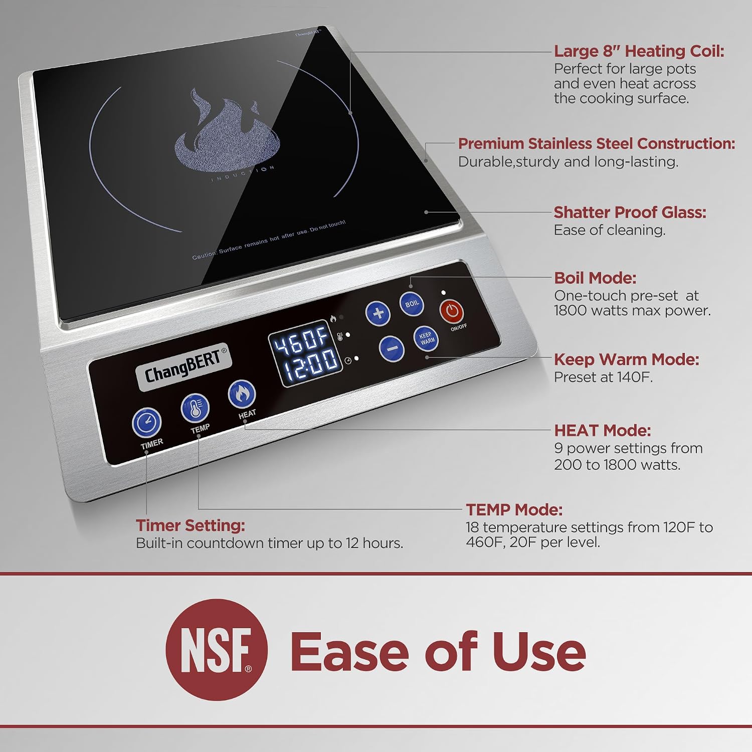 Portable Induction Cooktop Enh - Induction Cooktop Portable recension och pris