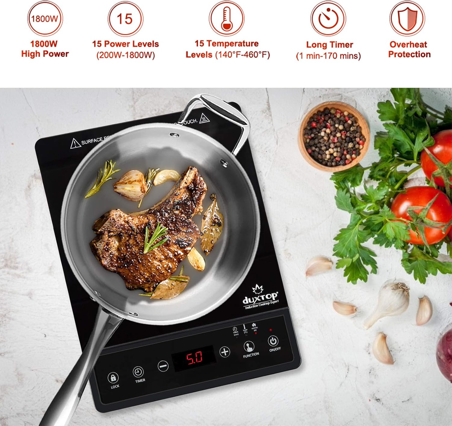 Portable Induction Cooktop, Co - Induction Cooktop Portable recension och pris