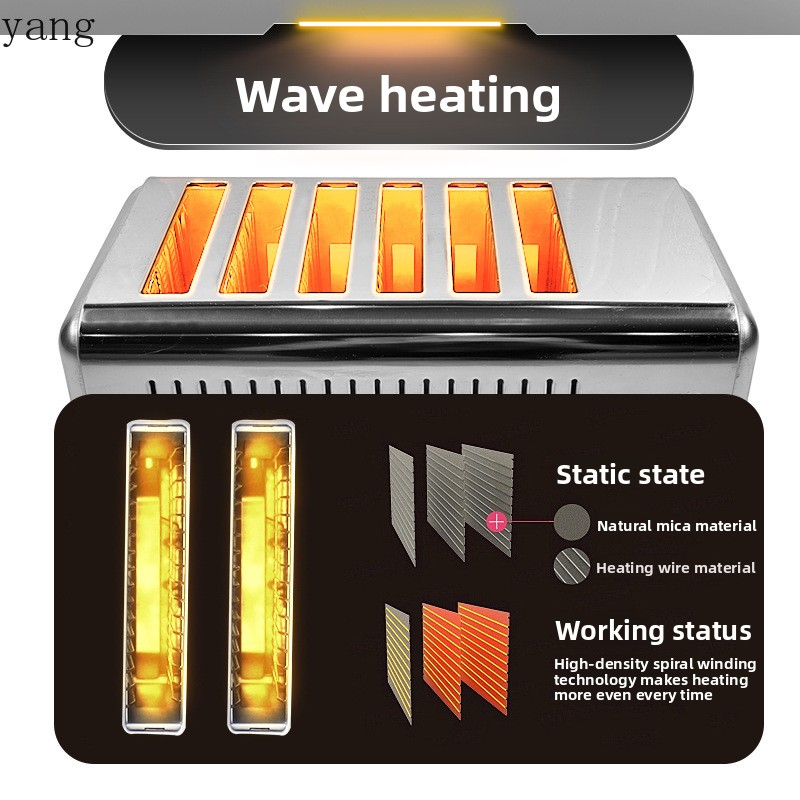 YJQ commercial four-piece toas - Toaster recension och pris