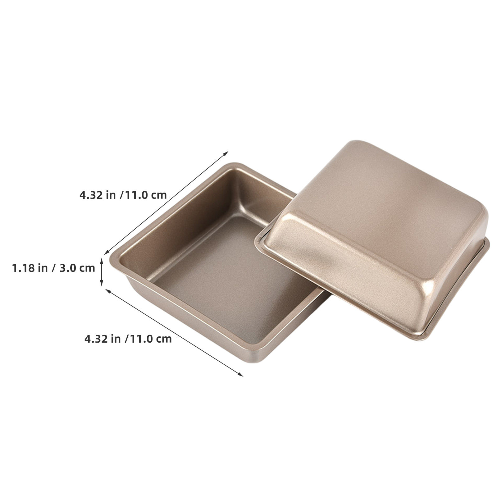 4Pcs 4 Inch Square Nonstick Ba - Toaster recension och pris